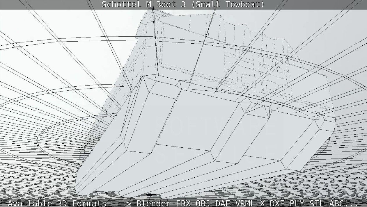 Schottel M Boot 3 Low-poly 3D model_72