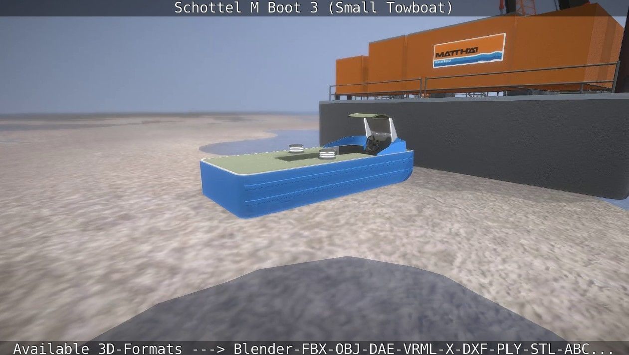 Schottel M Boot 3 Low-poly 3D model_44