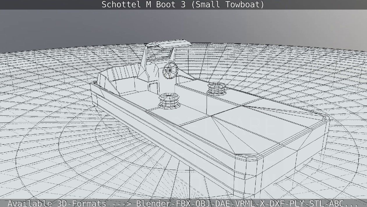 Schottel M Boot 3 Low-poly 3D model_77