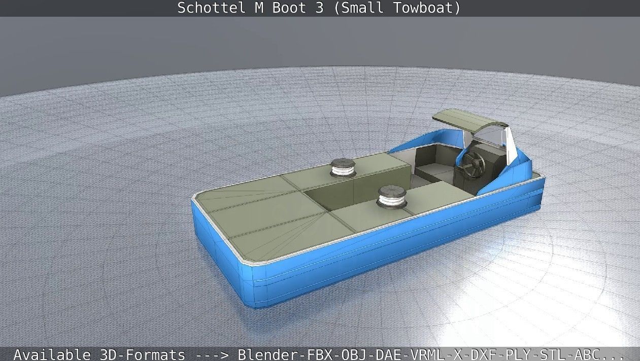 Schottel M Boot 3 Low-poly 3D model_60