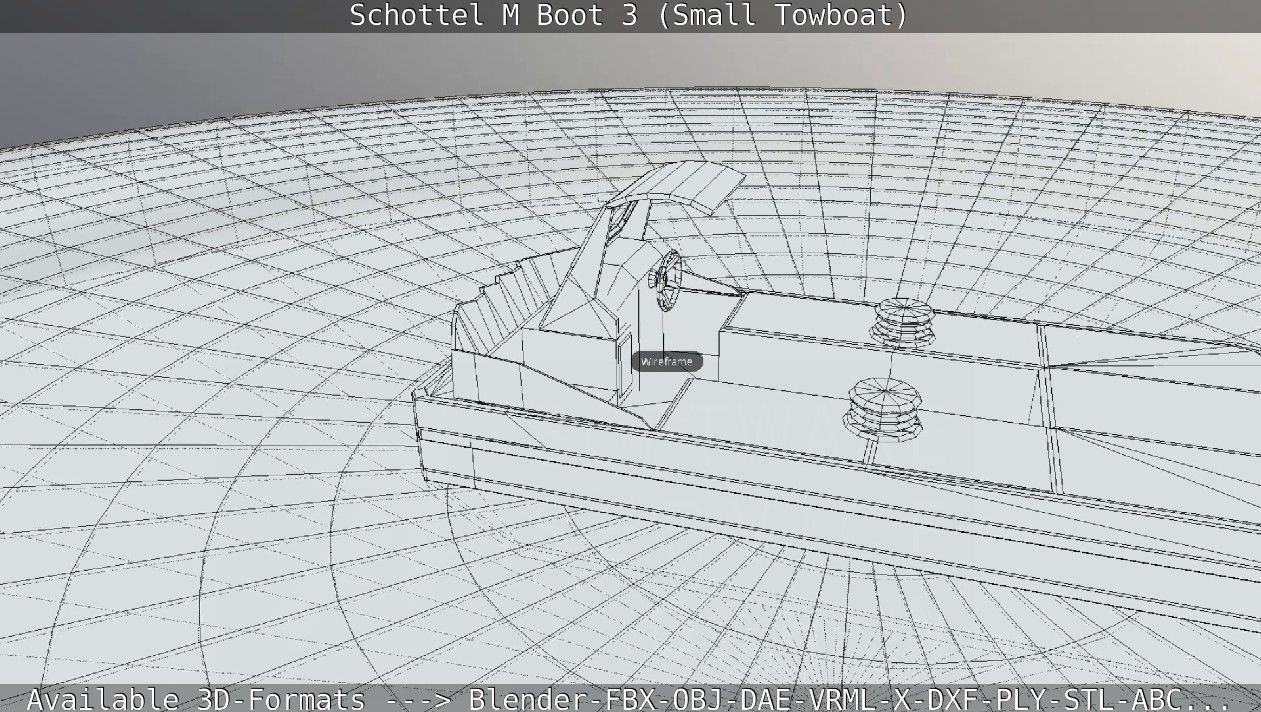 Schottel M Boot 3 Low-poly 3D model_76