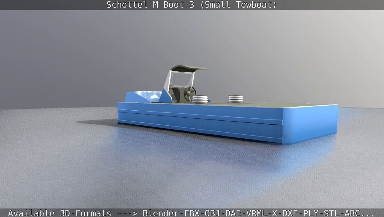 Schottel M Boot 3 Low-poly 3D model_56