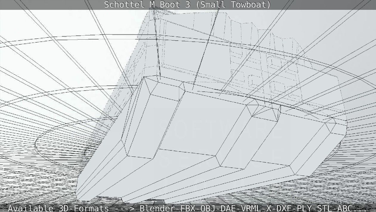 Schottel M Boot 3 Low-poly 3D model_71