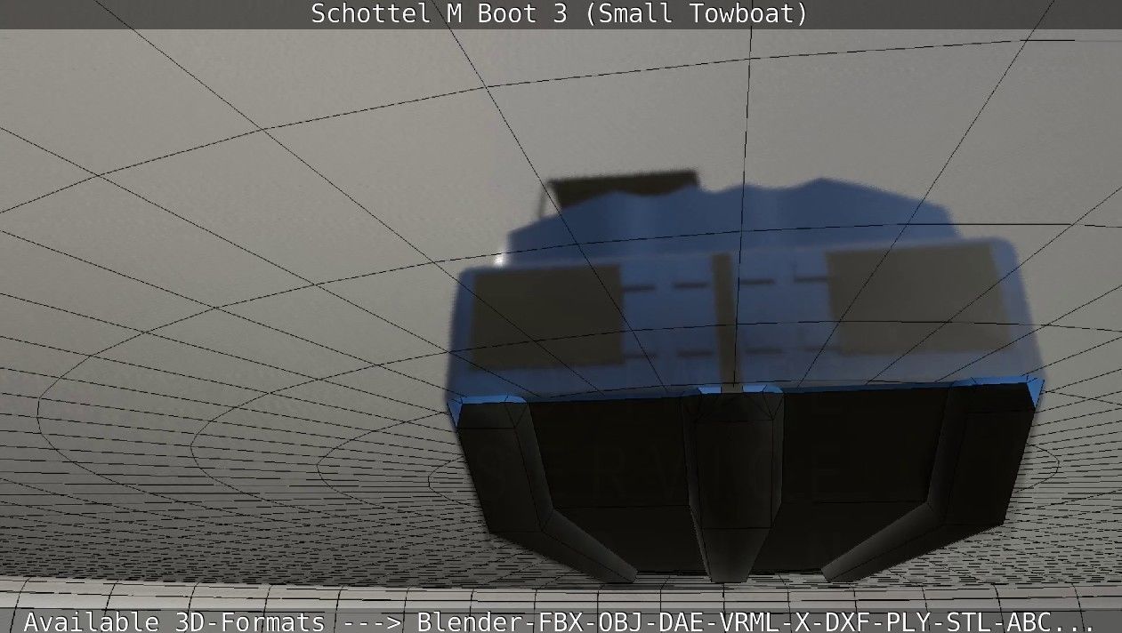 Schottel M Boot 3 Low-poly 3D model_65