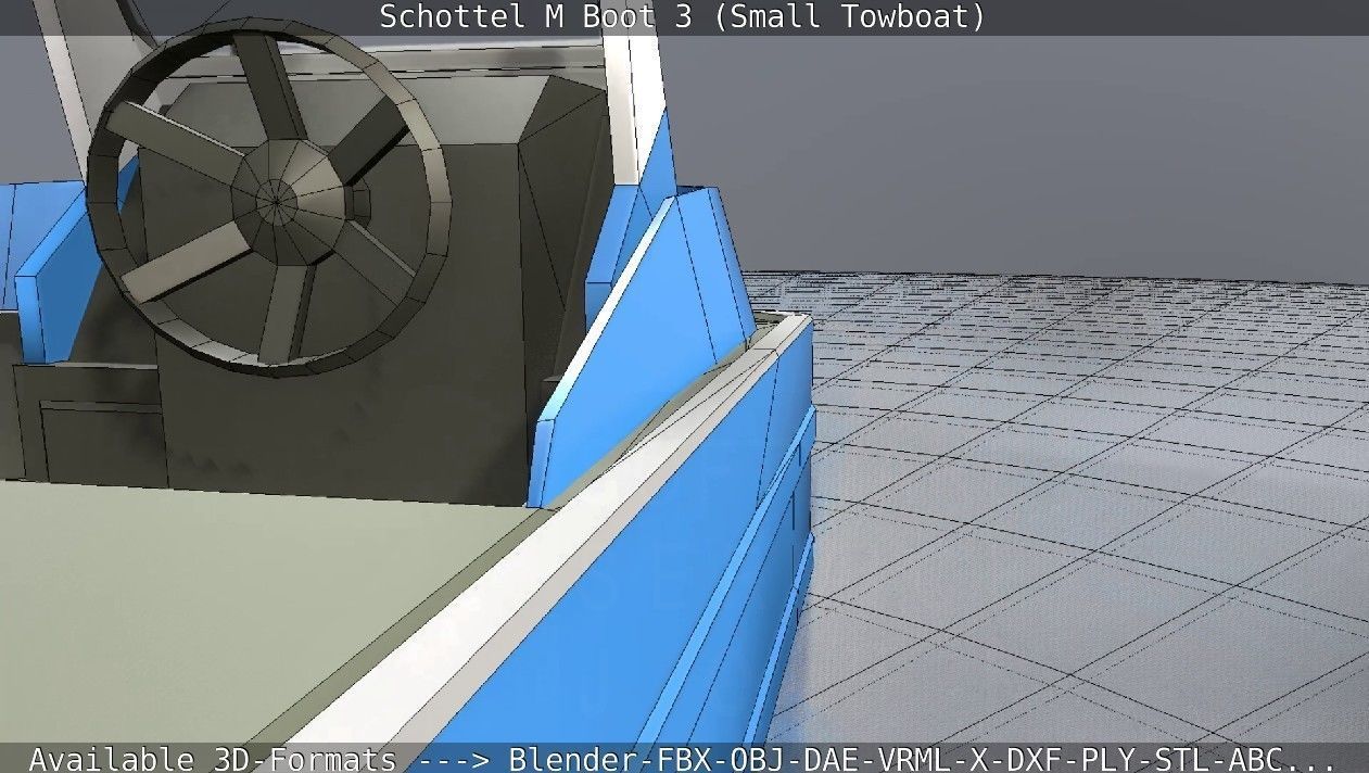 Schottel M Boot 3 Low-poly 3D model_89