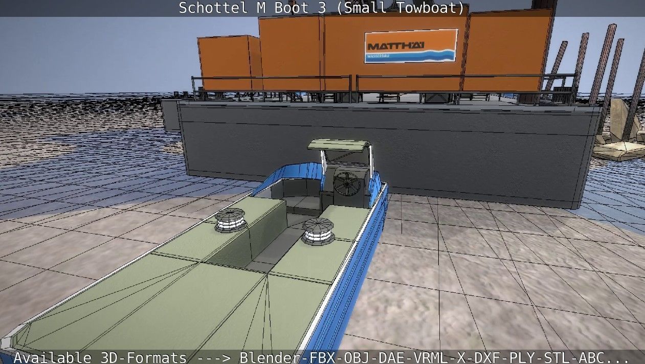 Schottel M Boot 3 Low-poly 3D model_39