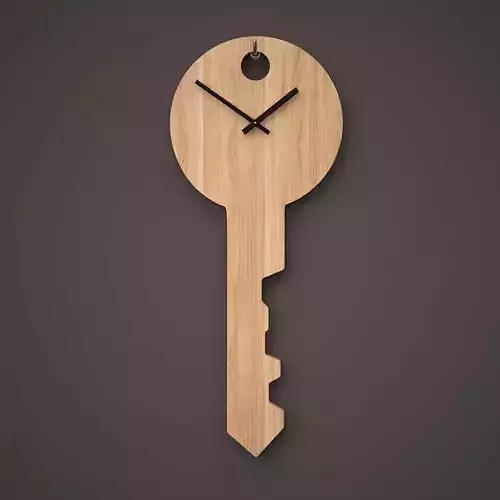Clock the Key 3D model