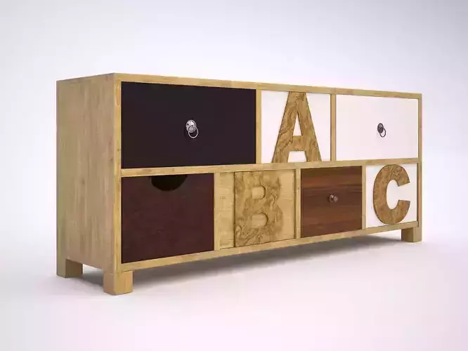 Chest of Drawers ABC 3D model