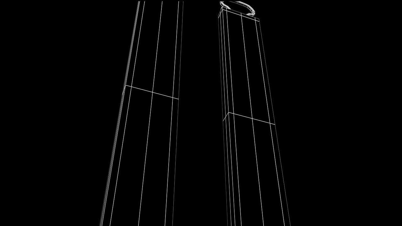 Chinese Couplet Low-poly 3D model_8