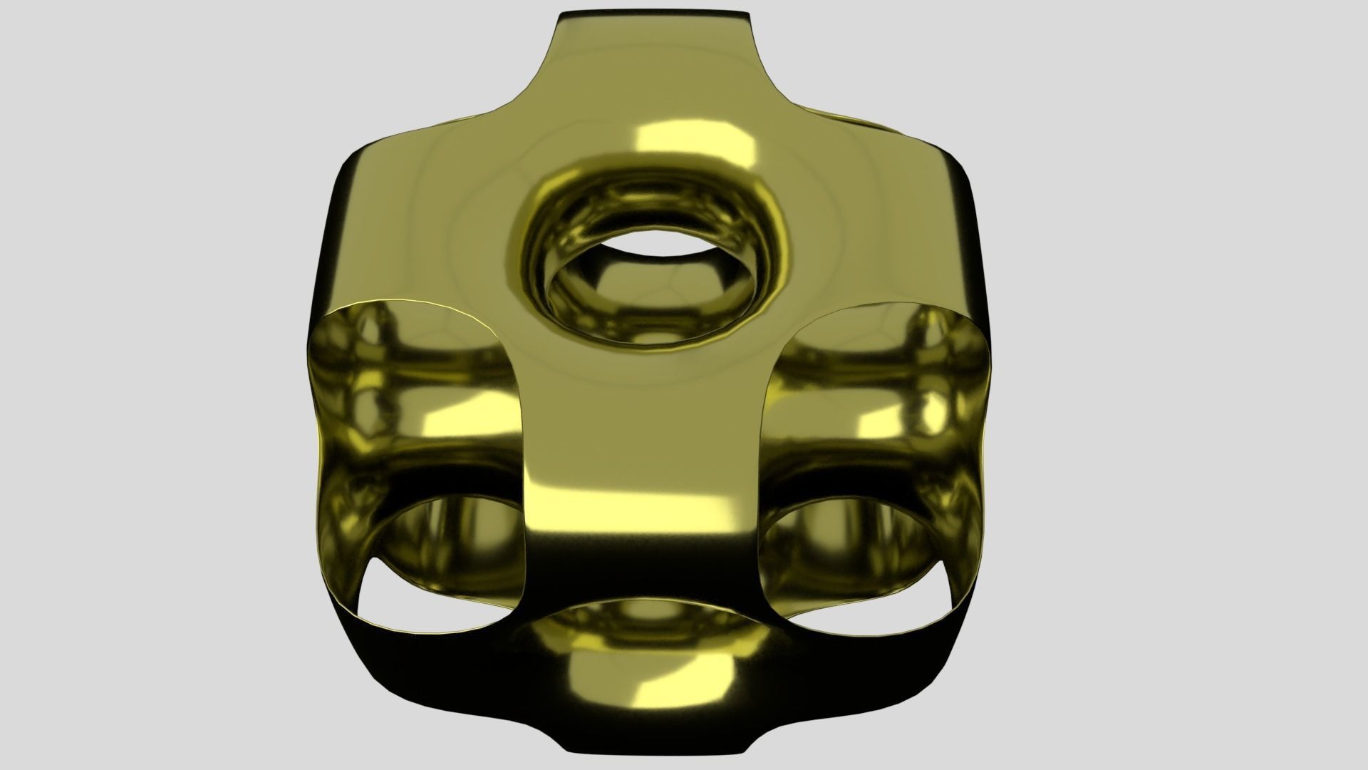 Ported Cube 3D print model_3