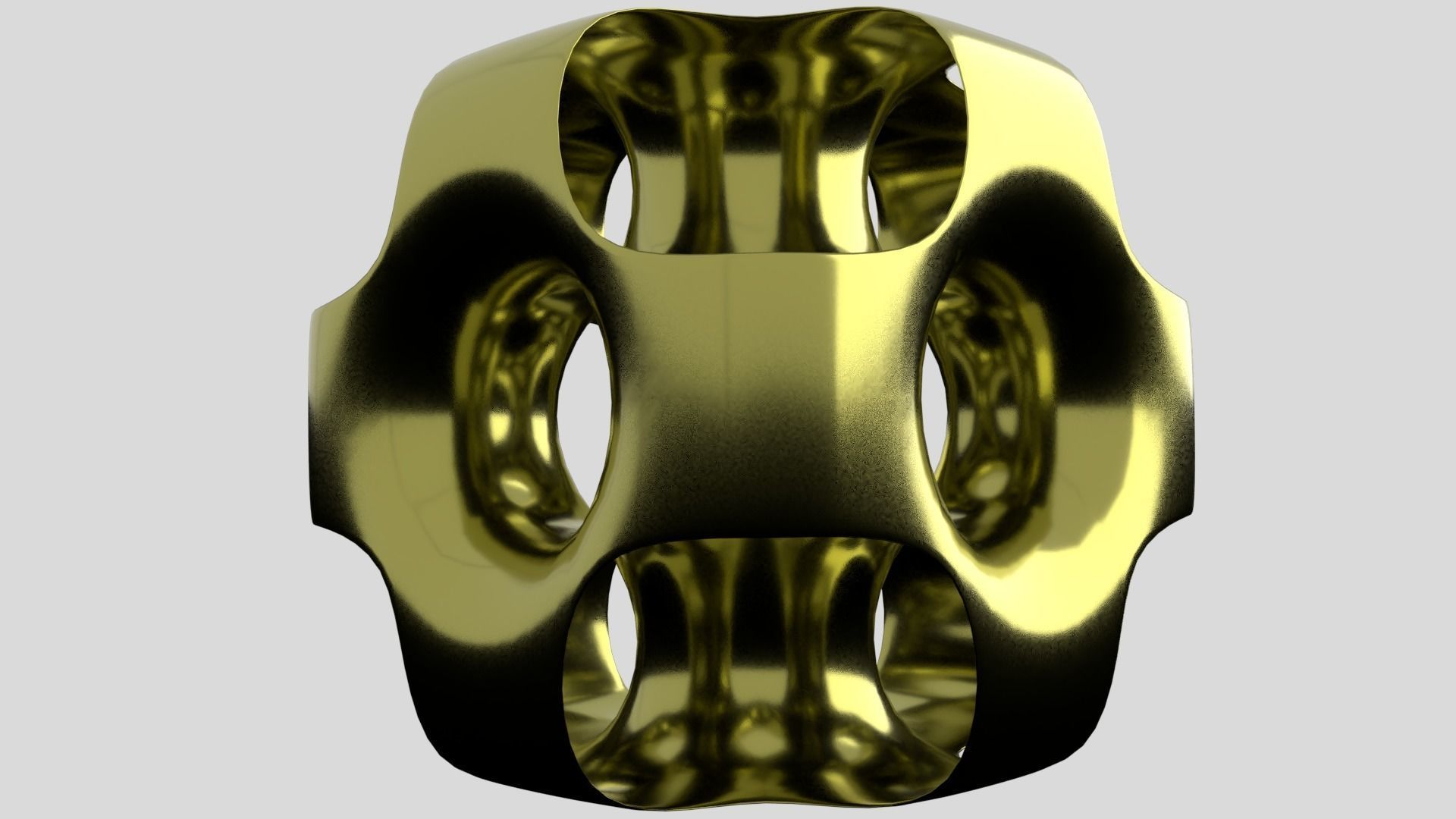 Ported Cube 3D print model_4