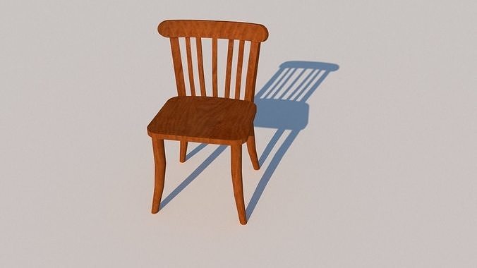CHAISE VENITIENNE BROWN Low-poly 3D model