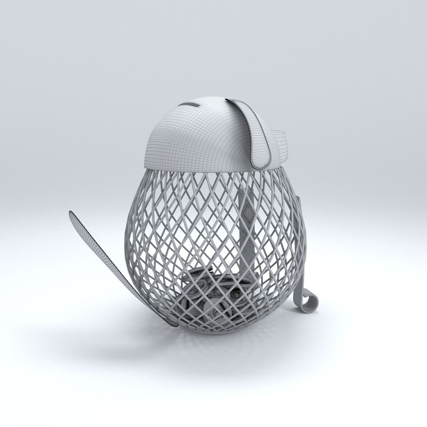 Dog for coins 3D model_13