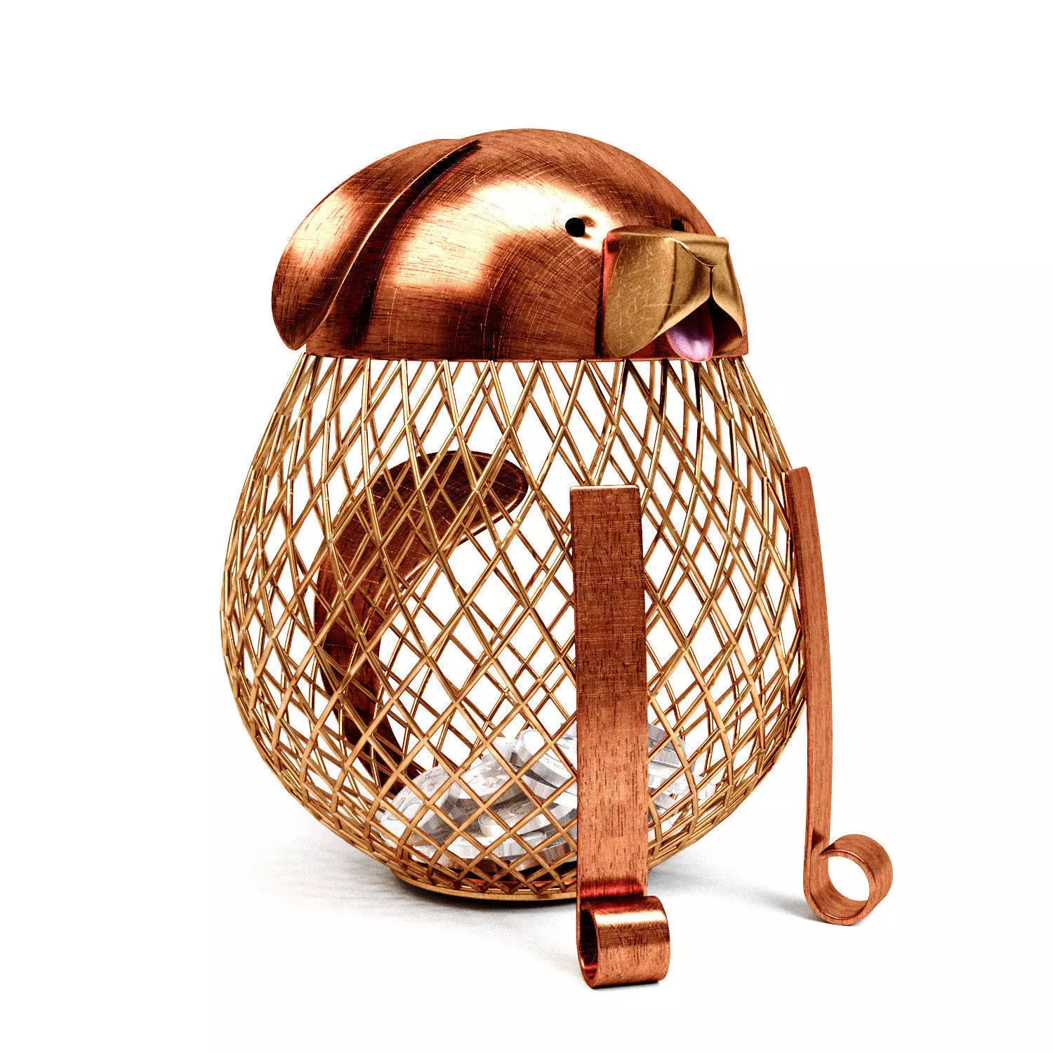 Dog for coins 3D model_0