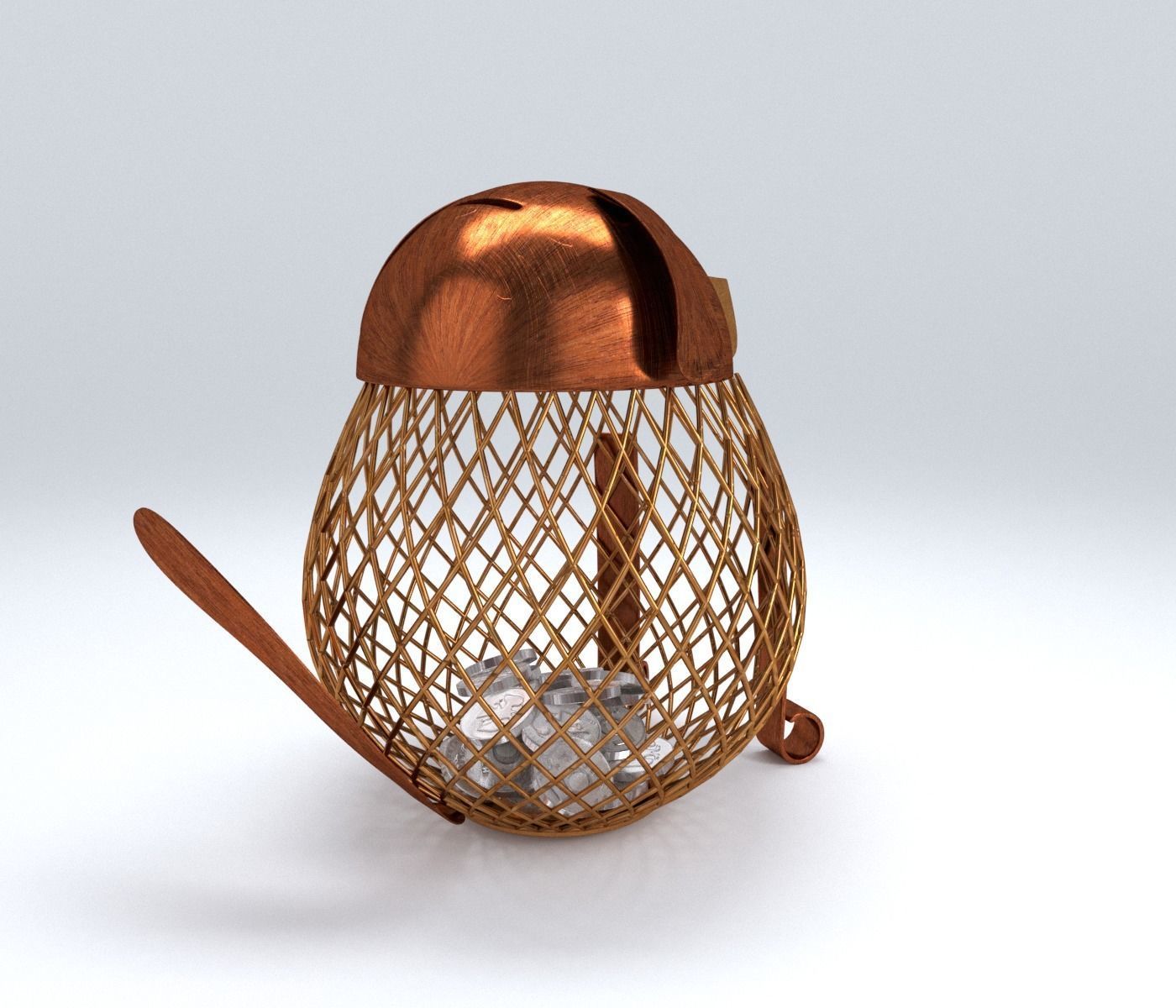 Dog for coins 3D model_11