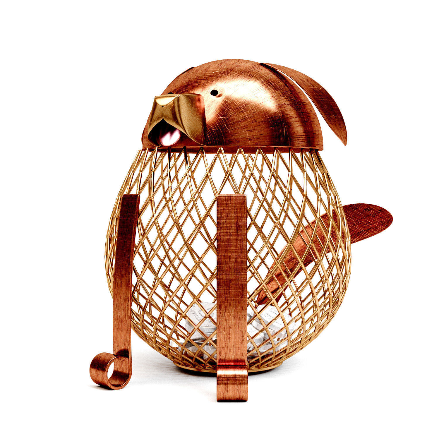 Dog for coins 3D model_2