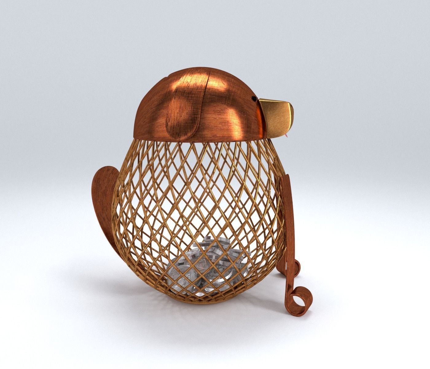 Dog for coins 3D model_10