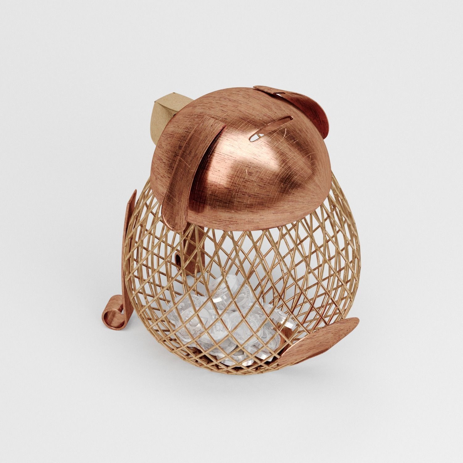 Dog for coins 3D model_3