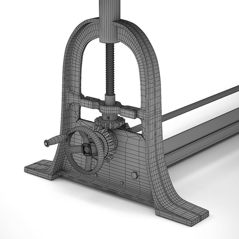 Dublin adjustable table 3D model_4