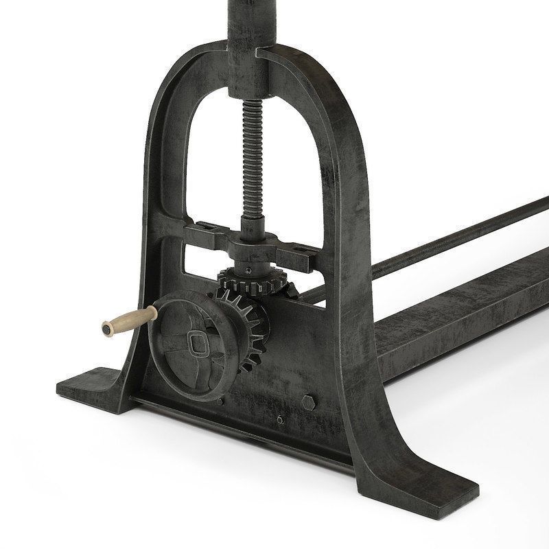 Dublin adjustable table 3D model_1