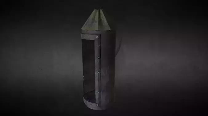 Guy Fawkes Lamp Low-poly 3D model