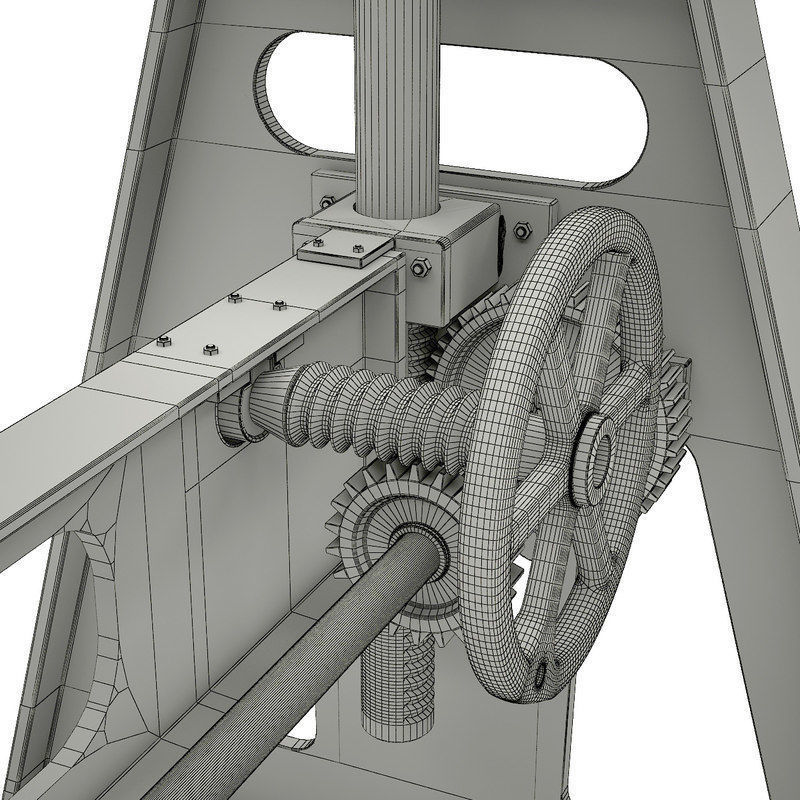 Gordons Adjustable Table 3D model_4