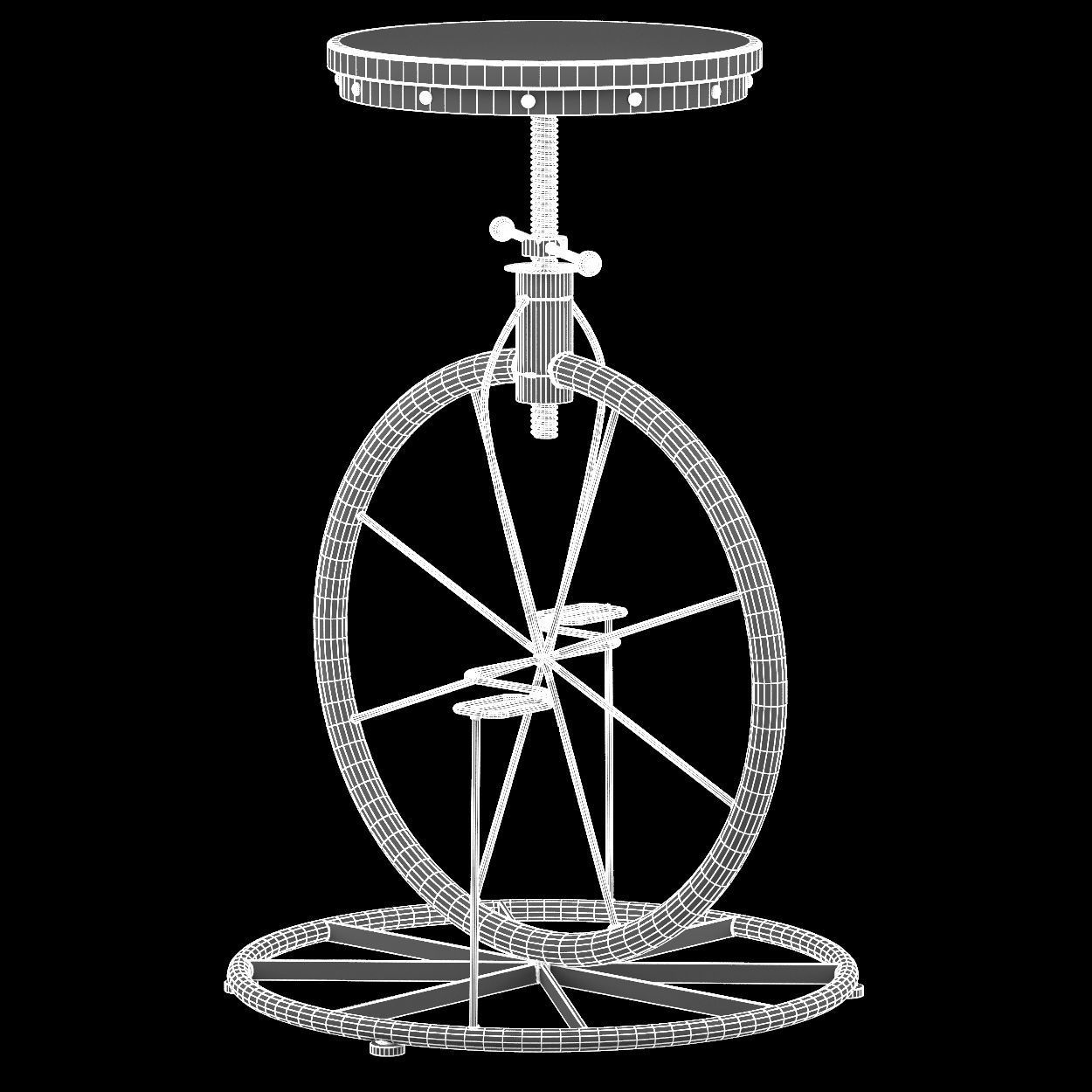 Bar Stool Bicycle Lovt 3D model_5