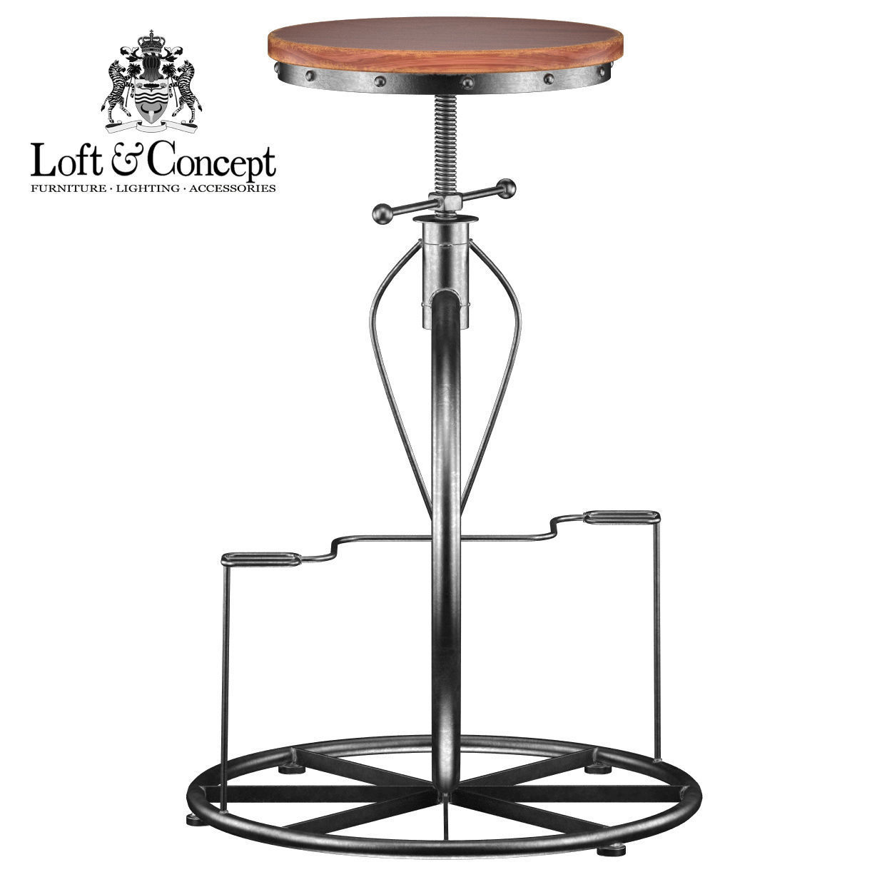 Bar Stool Bicycle Lovt 3D model_2