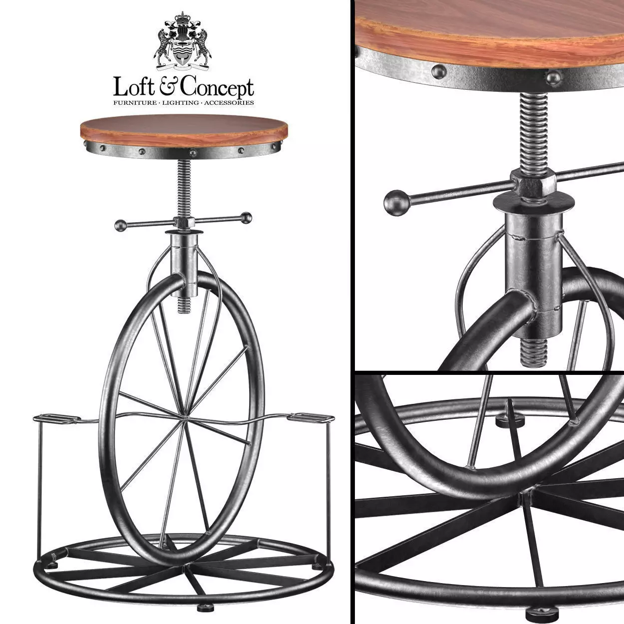 Bar Stool Bicycle Lovt 3D model_0