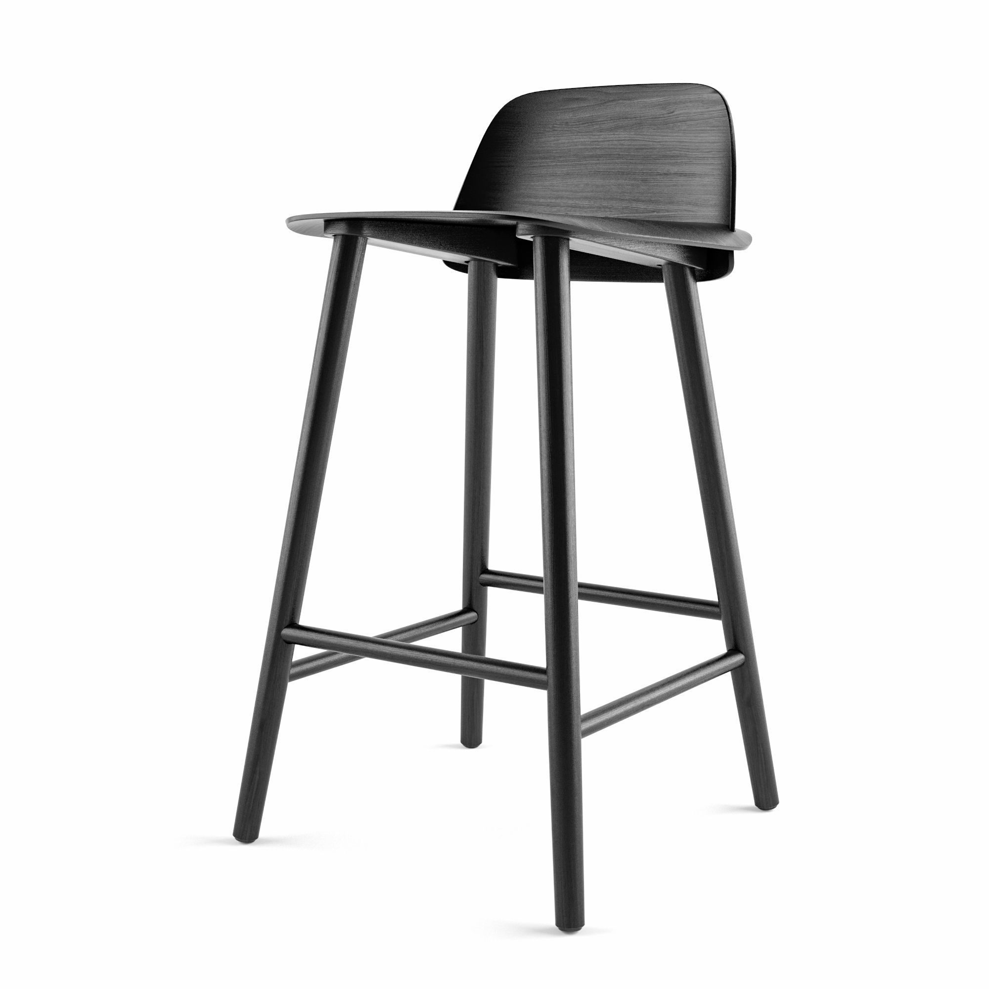 MUUTO Nerd Counter stool and Bar Stool 3D model_6