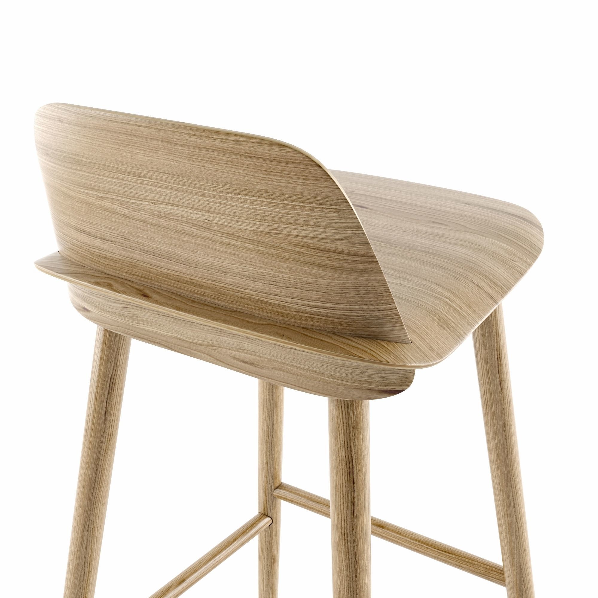 MUUTO Nerd Counter stool and Bar Stool 3D model_4