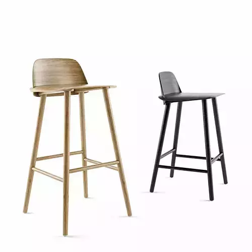 MUUTO Nerd Counter stool and Bar Stool 3D model
