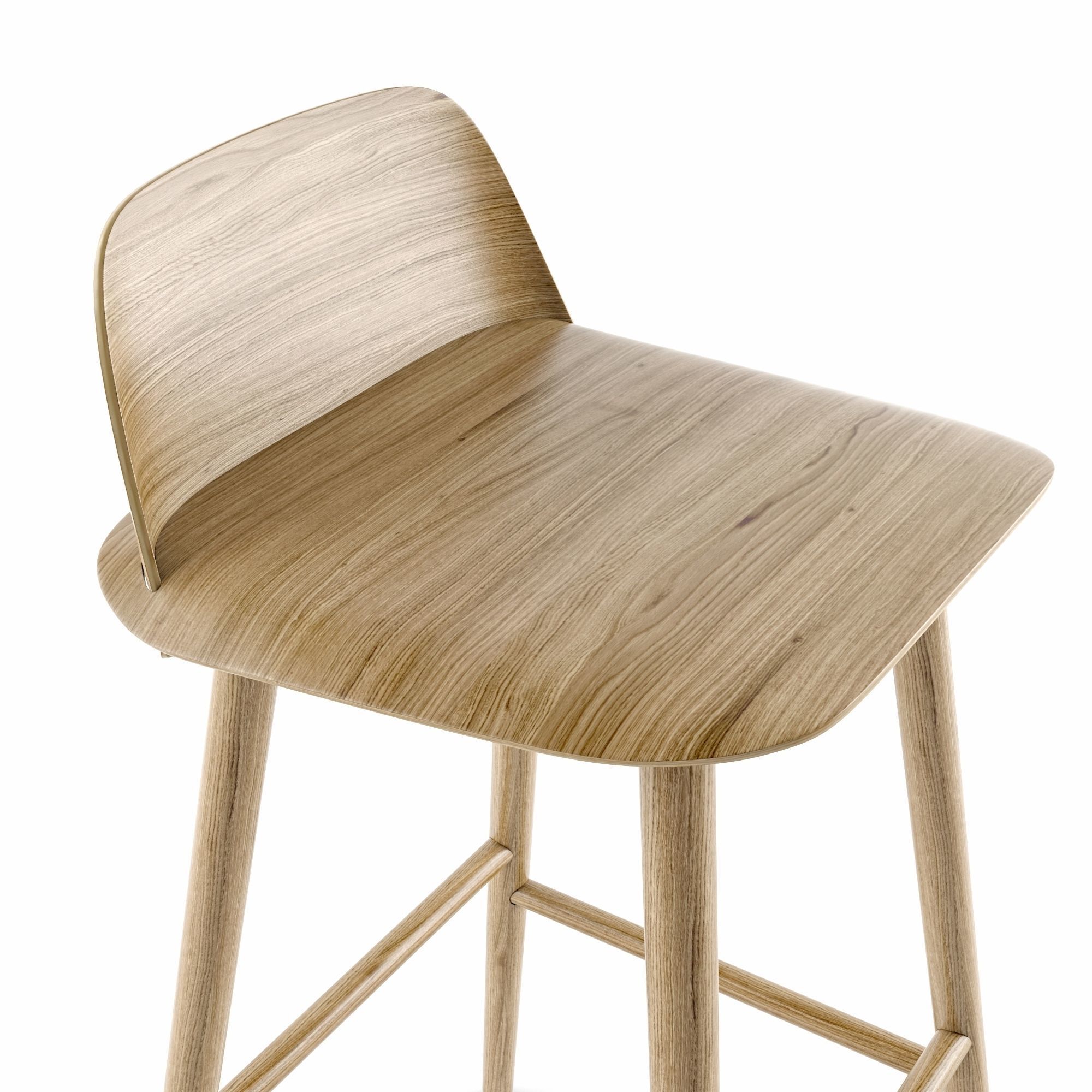 MUUTO Nerd Counter stool and Bar Stool 3D model_2