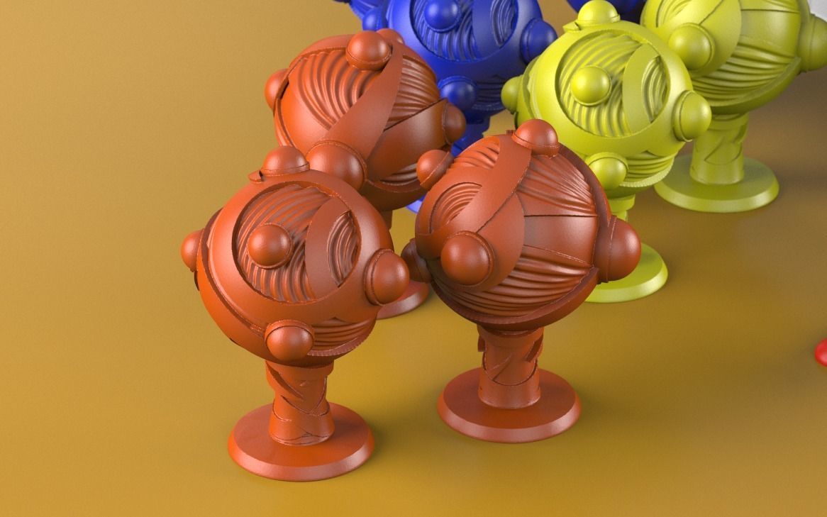Keyforge set candy tray 3D print model_1