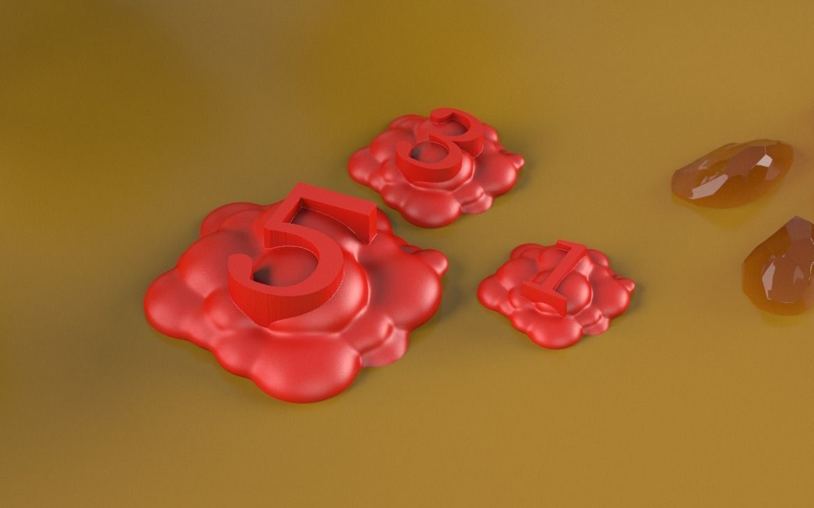 Keyforge set candy tray 3D print model_3