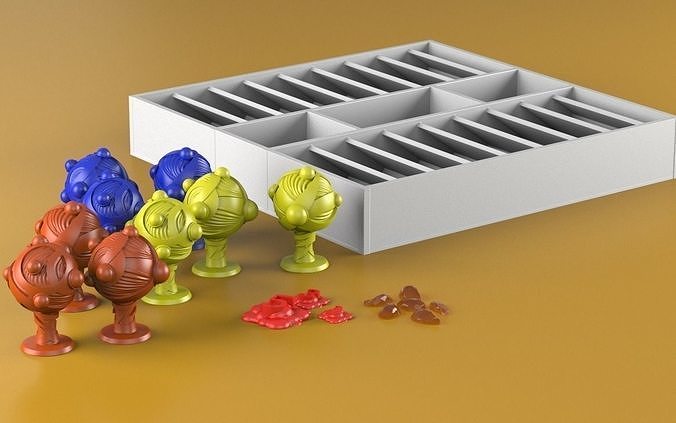 Keyforge set candy tray 3D print model