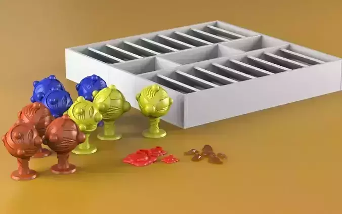 Keyforge set candy tray 3D print model