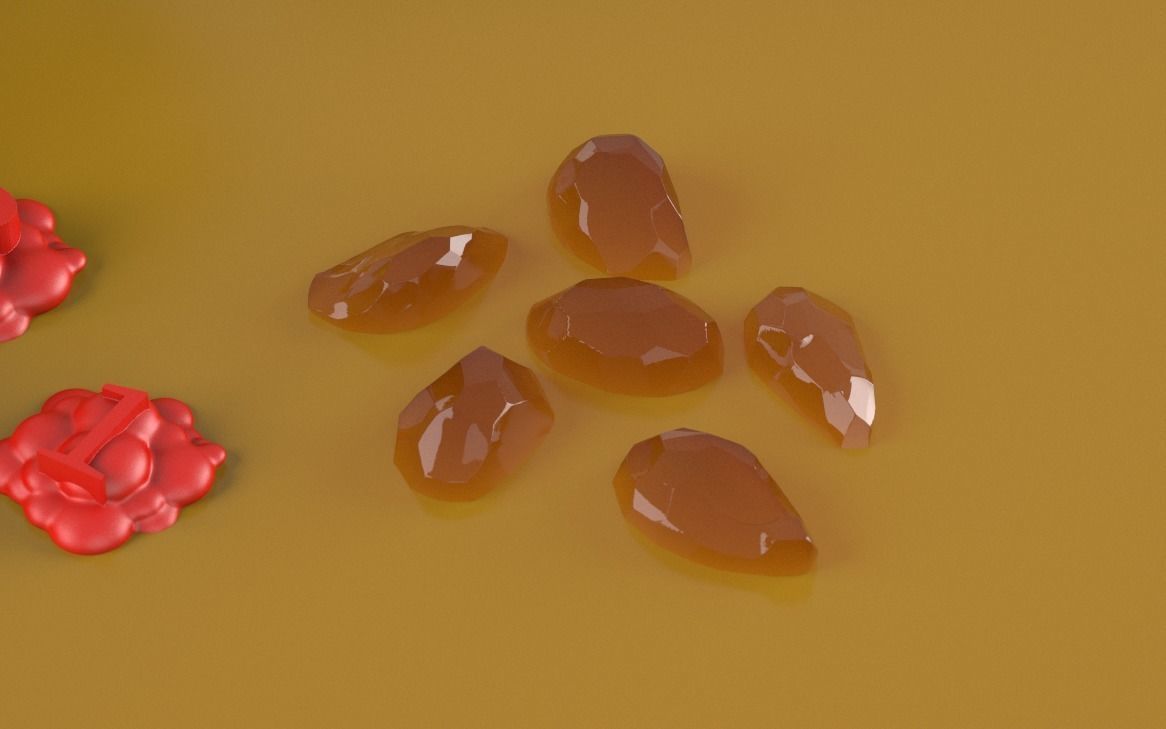 Keyforge set candy tray 3D print model_2