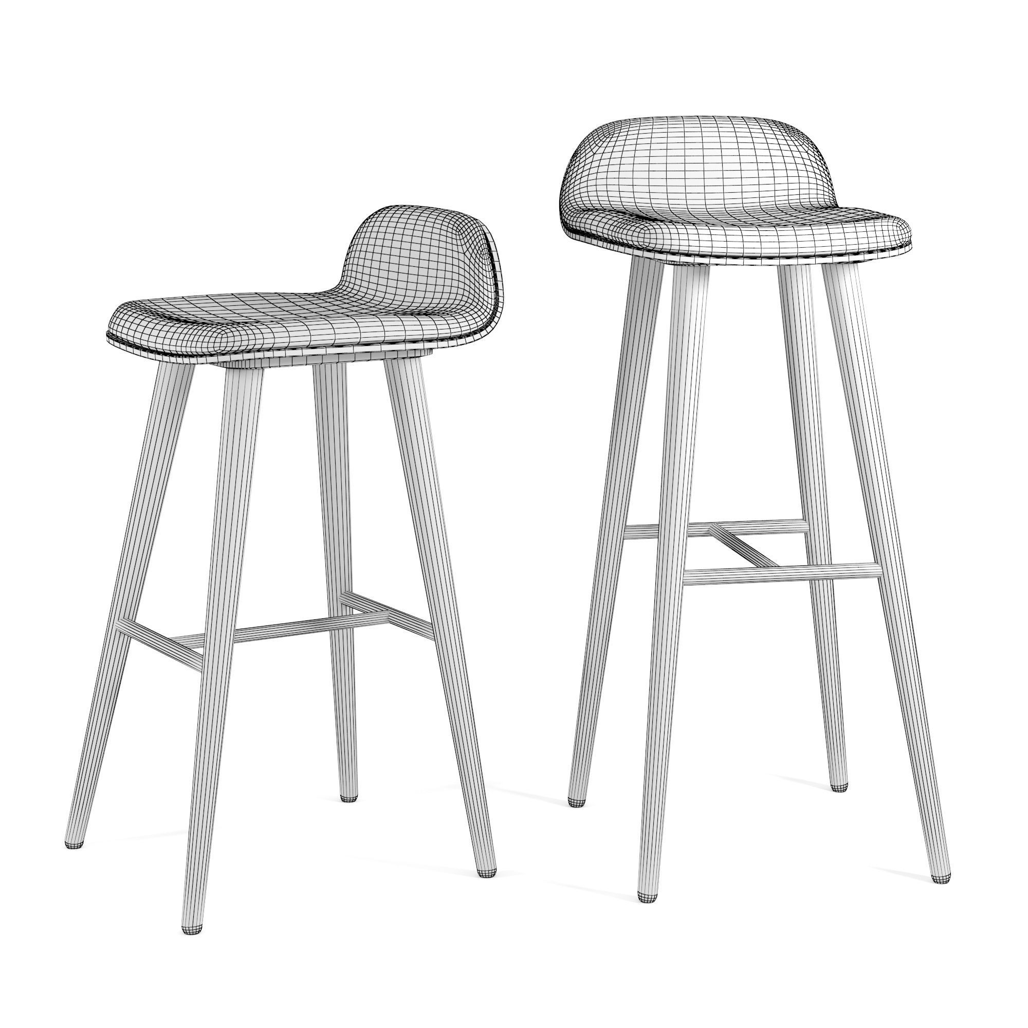 Article Sede Bar Stool And Counter Stool 3D model_6