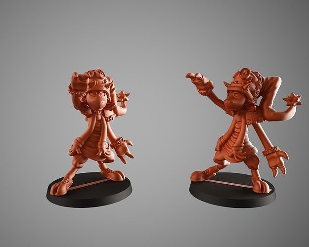 Goat 1 pair of figurines 3D print model