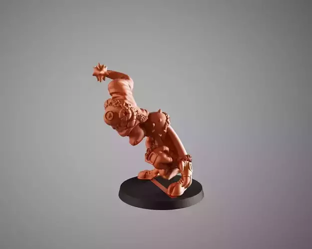 goat 5 orange figurine 3D print model