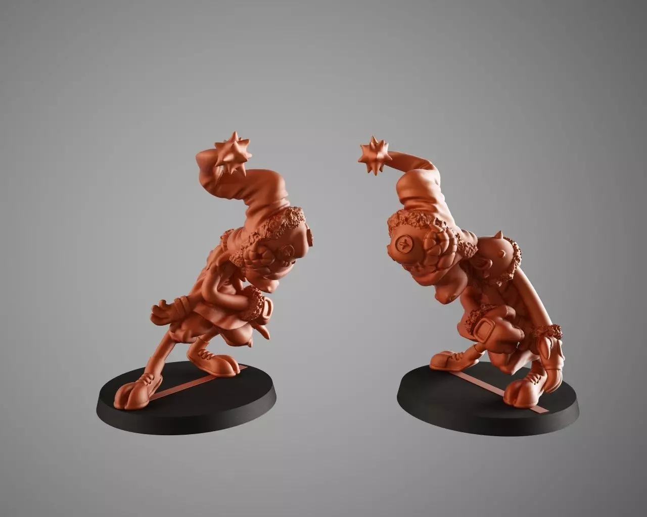 Goat 3 character wearing hat and gloves 3D print model_0