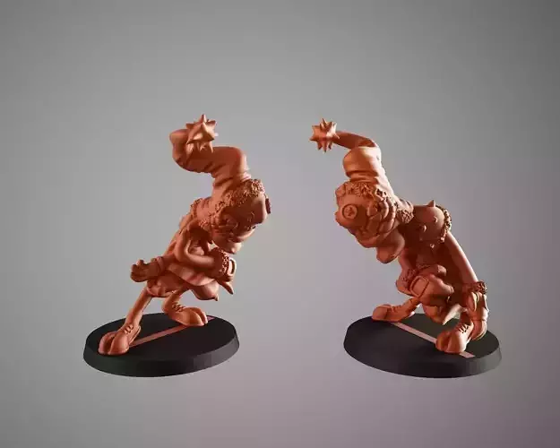 Goat 3 character wearing hat and gloves 3D print model