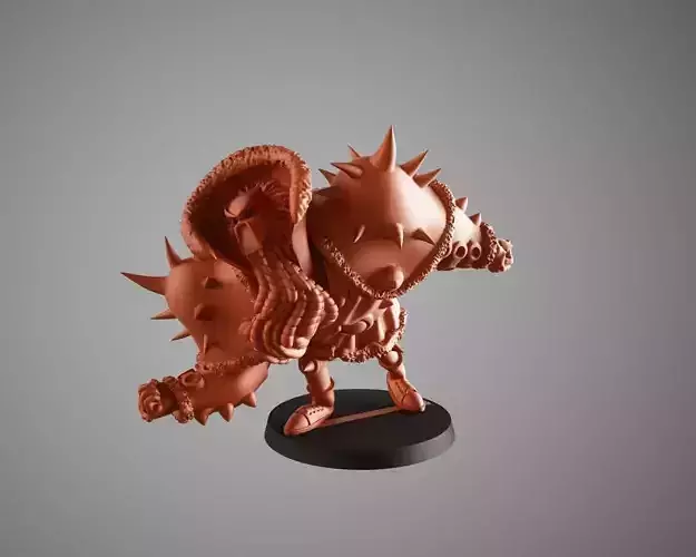 Santa warrior 2 3D print model