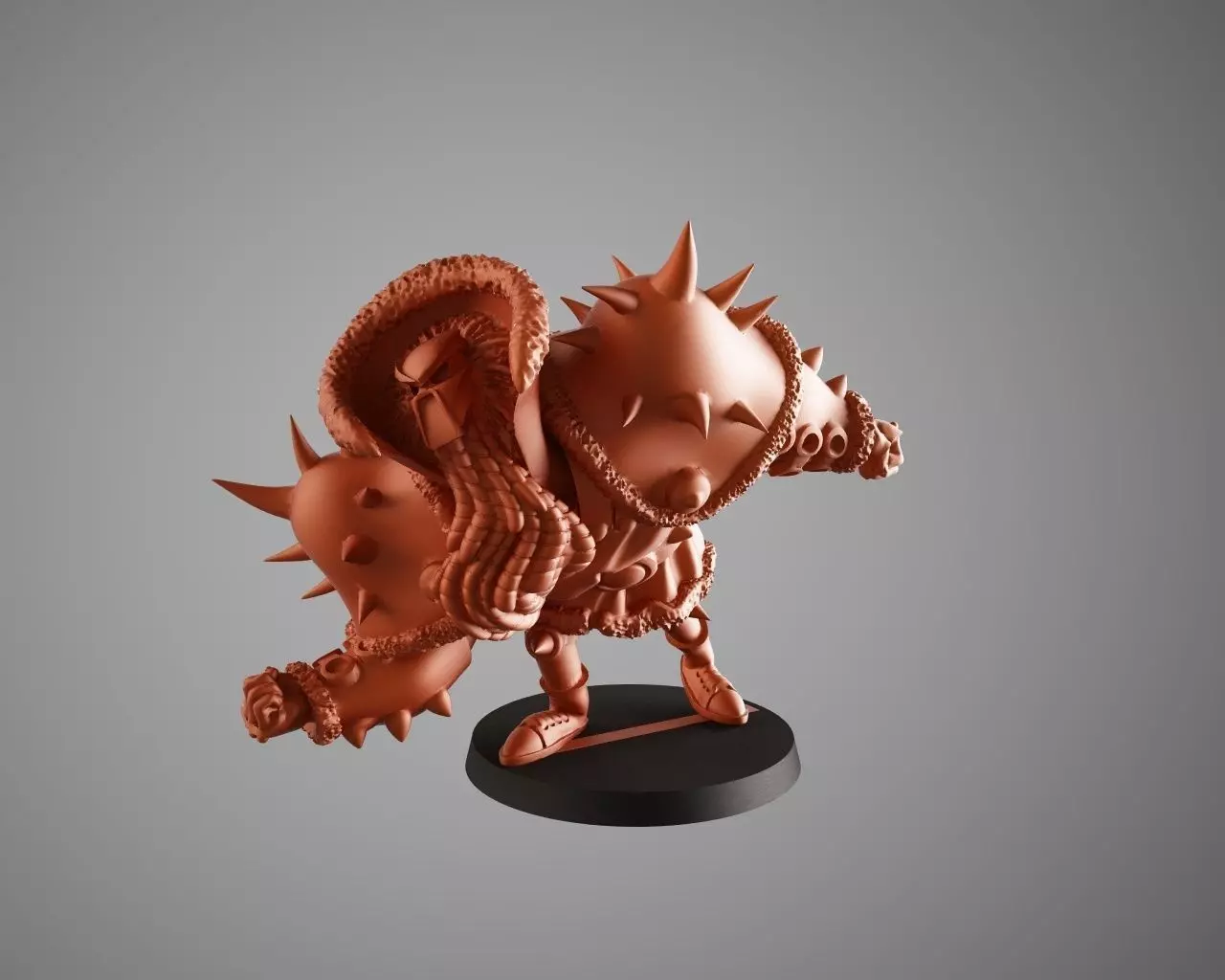 Santa warrior 2 3D print model_0