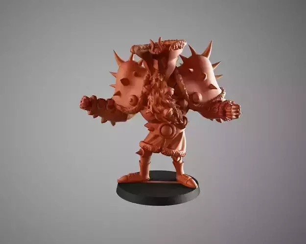 Santa warrior 3 3D print model