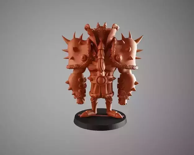 Santa warrior 4 3D print model