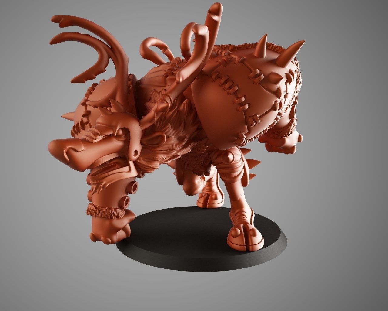 Rudenolf figurine 3D print model_3