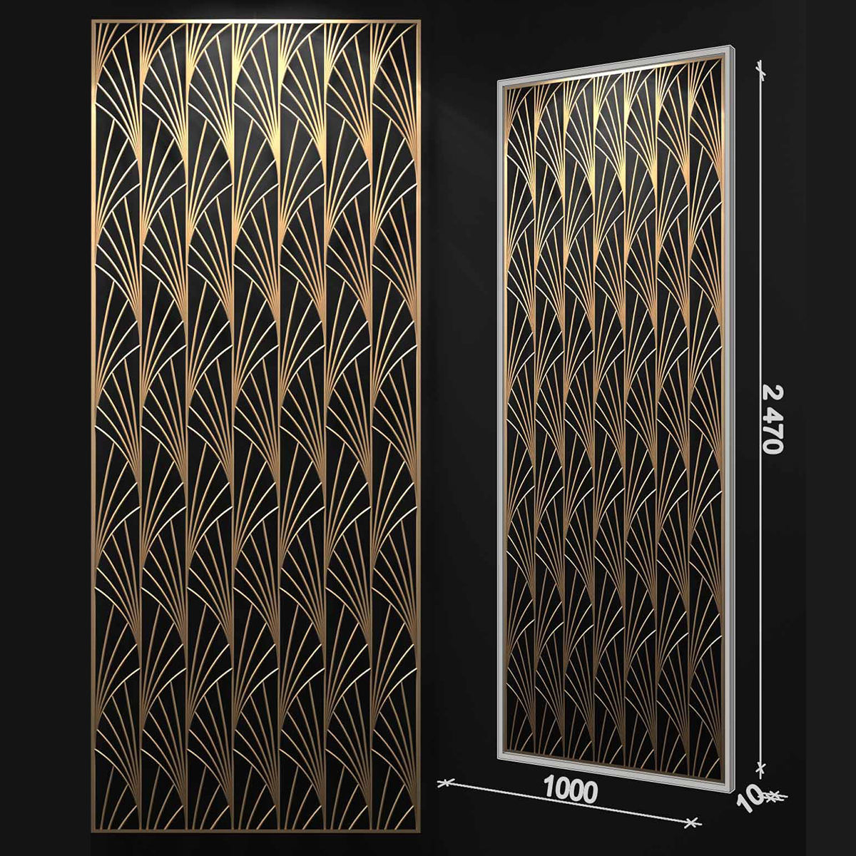 Decorative panel 30 3D model_3