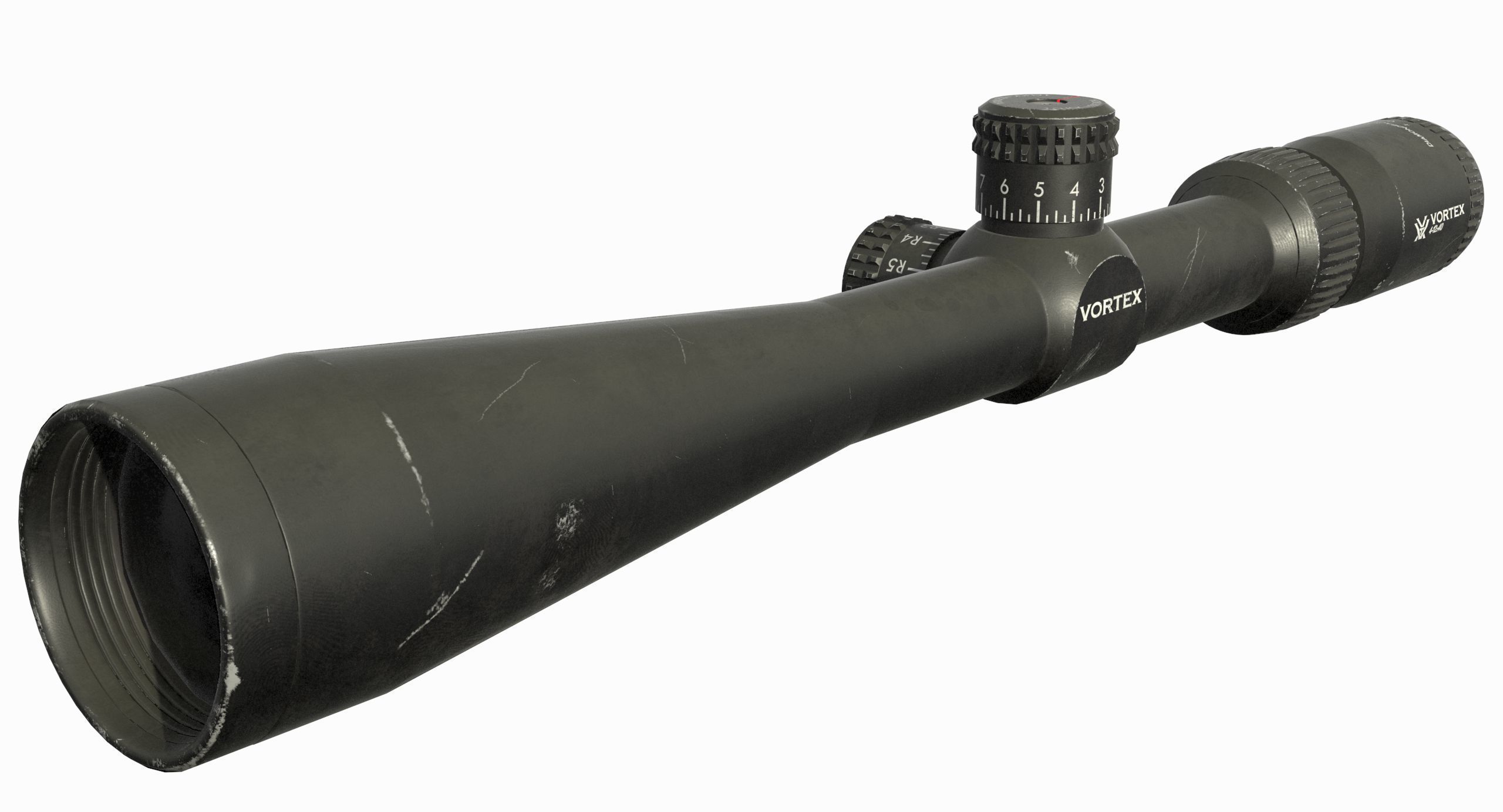 Vortex Optics Diamondback 4-12X40 Riflescope Low-poly 3D model_16